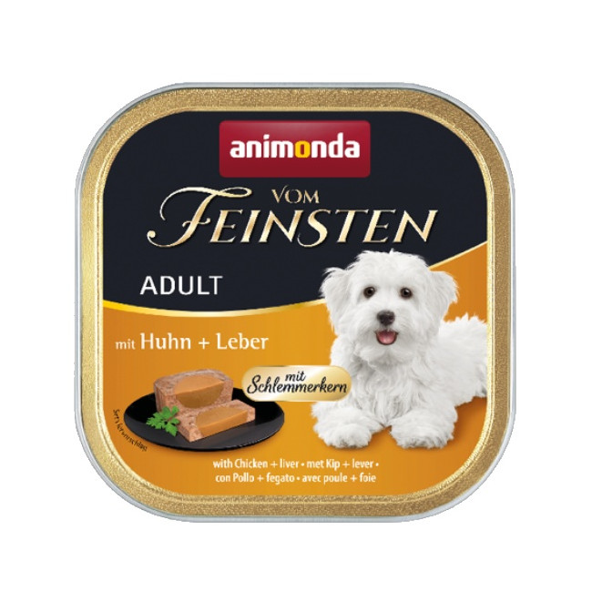 Animonda vom Feinsten Dog Adult Kurczak i Wątróbka tacka 150g
