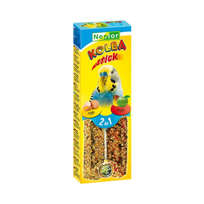 Nestor Kolba 2w1 Papuga mała jajko i owoc 2szt