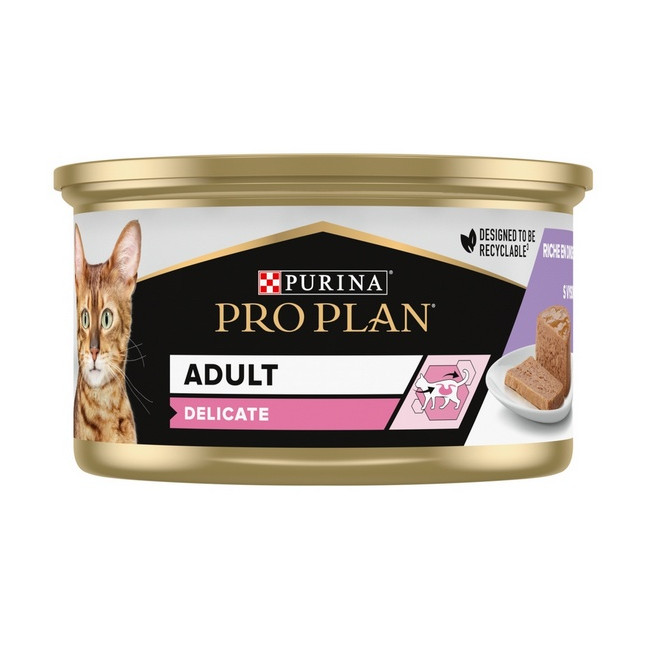 Purina Pro Plan Cat Delicate indyk mus puszka 85g