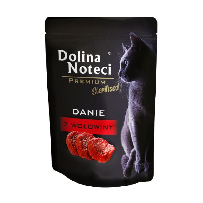 Dolina Noteci Premium Kot Sterilised Danie z wołowiny saszetka 85g
