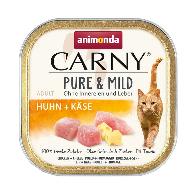 Animonda Carny Pure & Mild Kurczak + Ser tacka 100g
