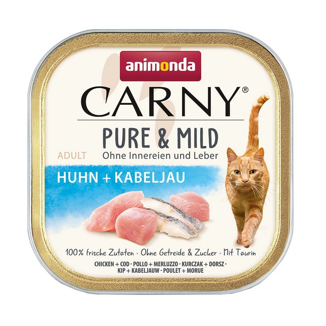 Animonda Carny Pure & Mild Kurczak + Dorsz tacka 100g