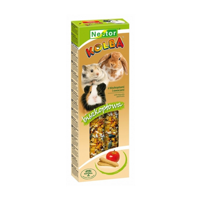 Nestor Kolba Gryzoń biszkoptowo-owocowa 2szt