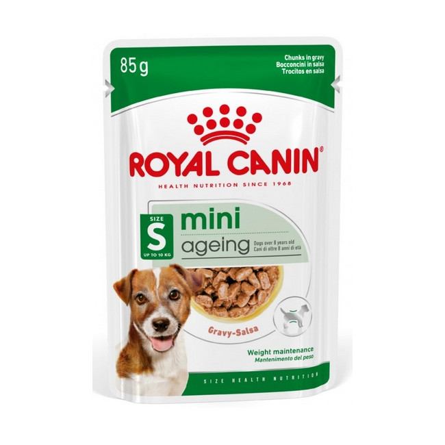 Royal Canin Mini Ageing karma mokra w sosie dla psów dojrzałych po 8 roku życia, ras małych saszetka 85g