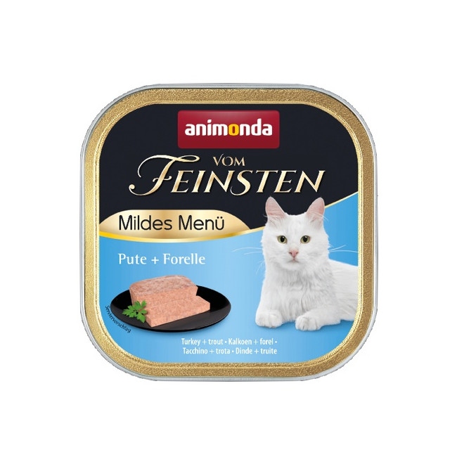 Animonda vom Feinsten Mildes Menu z Indykiem i Pstrągiem tacka 100g