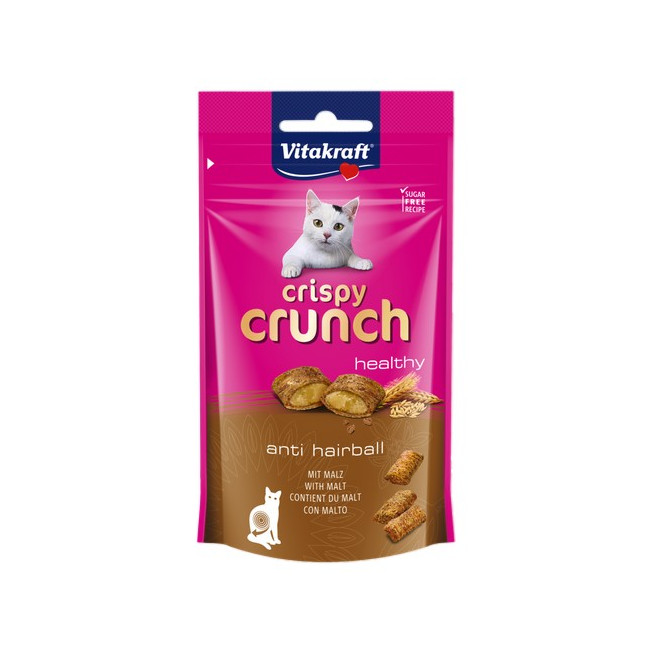 Vitakraft Cat Crispy Crunch Anti Hairball słód 60g [2428811]