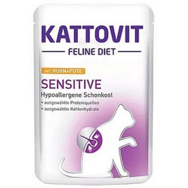 Kattovit Feline Diet Sensitive kurczak i indyk saszetka 85g