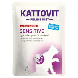 Kattovit Feline Diet Sensitive kurczak i kaczka saszetka 85g