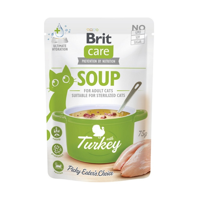 Brit Care Cat Soup Turkey saszetka 75g
