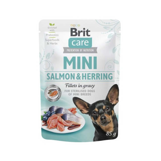 Brit Care Dog Mini Salmon & Herring Sterilised saszetka 85g