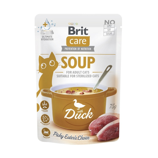 Brit Care Cat Soup Duck saszetka 75g