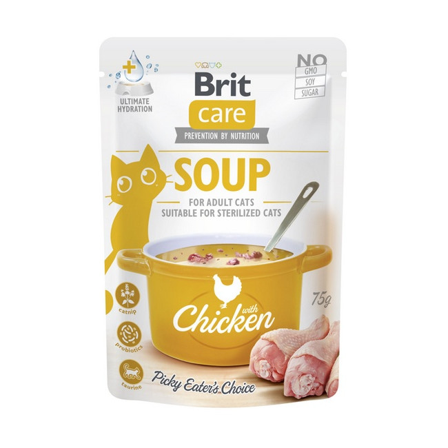 Brit Care Cat Soup Chicken saszetka 75g