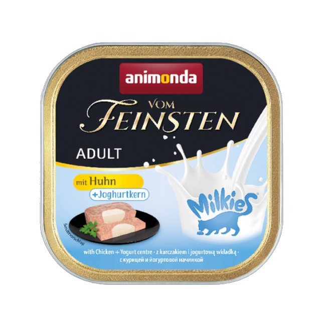 Animonda vom Feinsten Milkies Cat Kurczak + Jogurt tacka 100g