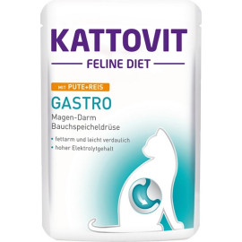 Kattovit Feline Diet Gastro indyk i ryż saszetka 85g