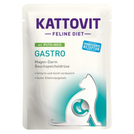 Kattovit Feline Diet Gastro indyk i ryż saszetka 85g