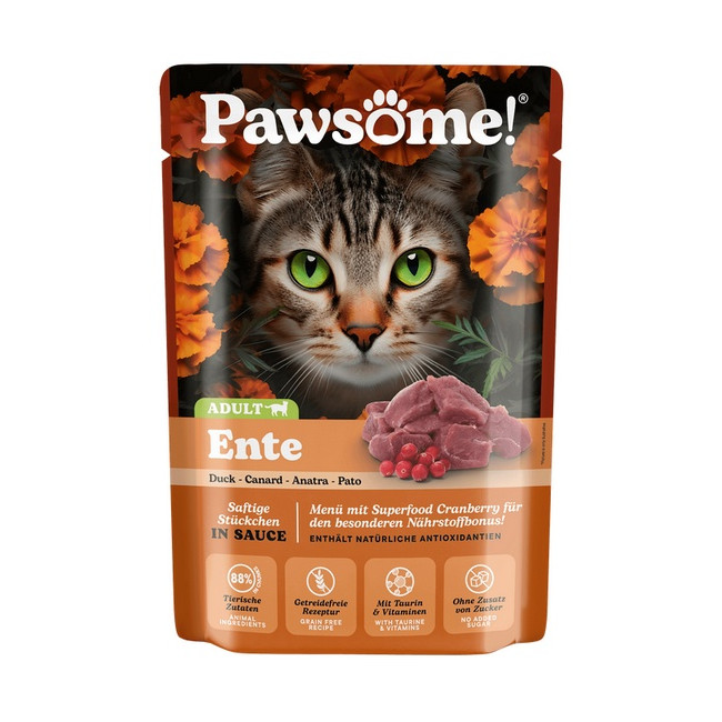 Pawsome Adult Ente - kaczka saszetka 85g