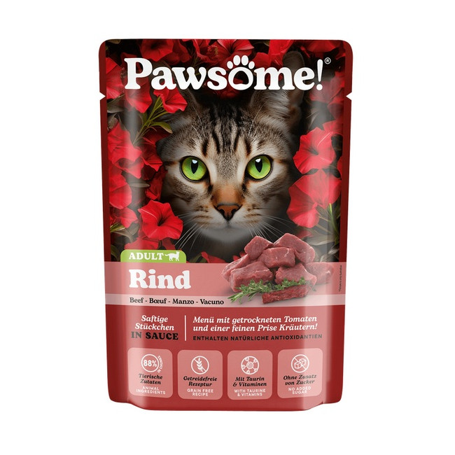 Pawsome Adult Rind - wołowina saszetka 85g