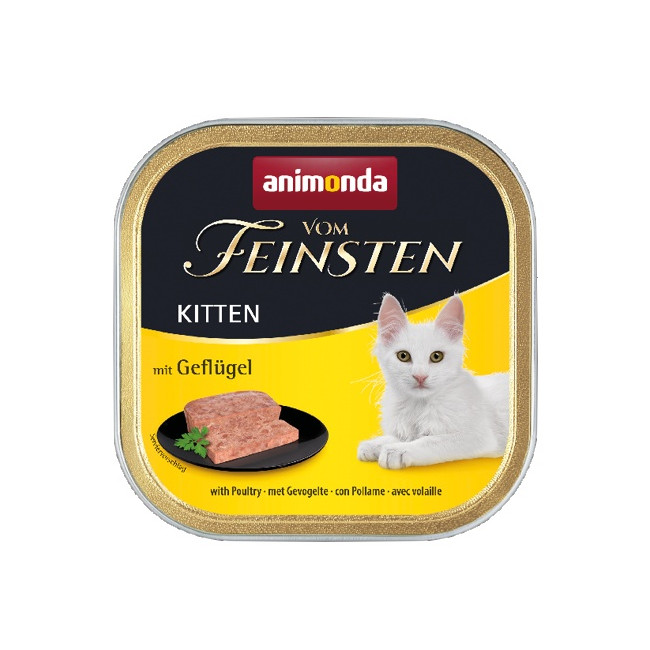 Animonda vom Feinsten Cat Kitten z Drobiem tacka 100g