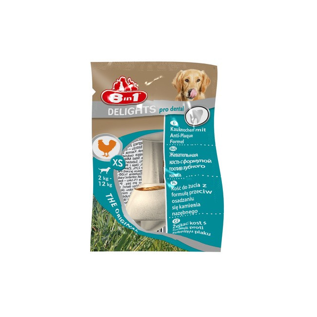 8in1 Dental Delights Bones XS