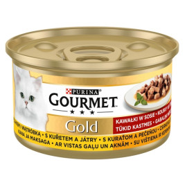Gourmet Gold Kurczak i wątróbka w sosie 85g