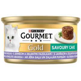 Gourmet Gold Savoury Cake z Jagnięciną i zieloną fasolą 85g