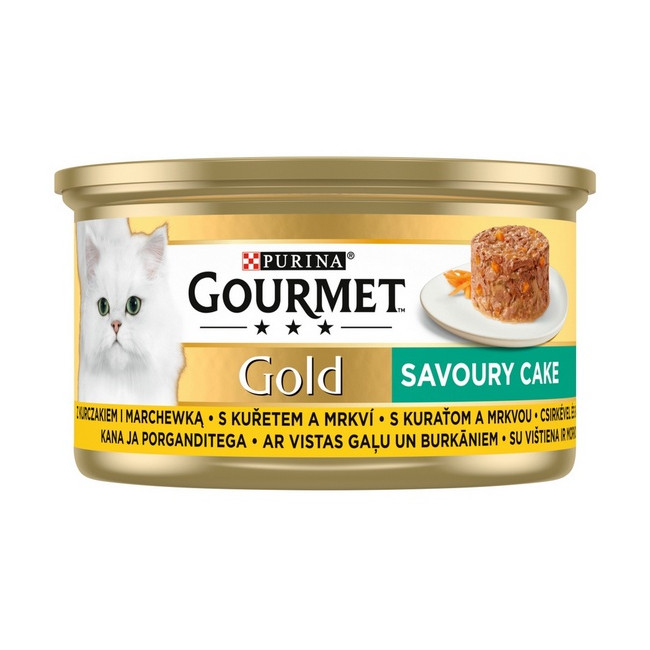 Gourmet Gold Savoury Cake z Kurczakiem i marchewką 85g