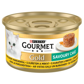 Gourmet Gold Savoury Cake z Kurczakiem i marchewką 85g