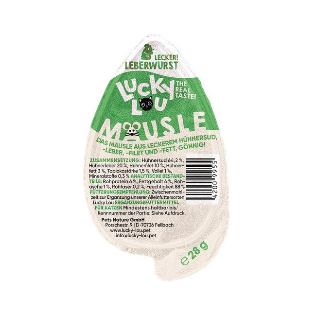 Lucky Lou Mausle Kiełbasa z wątróbki 28g