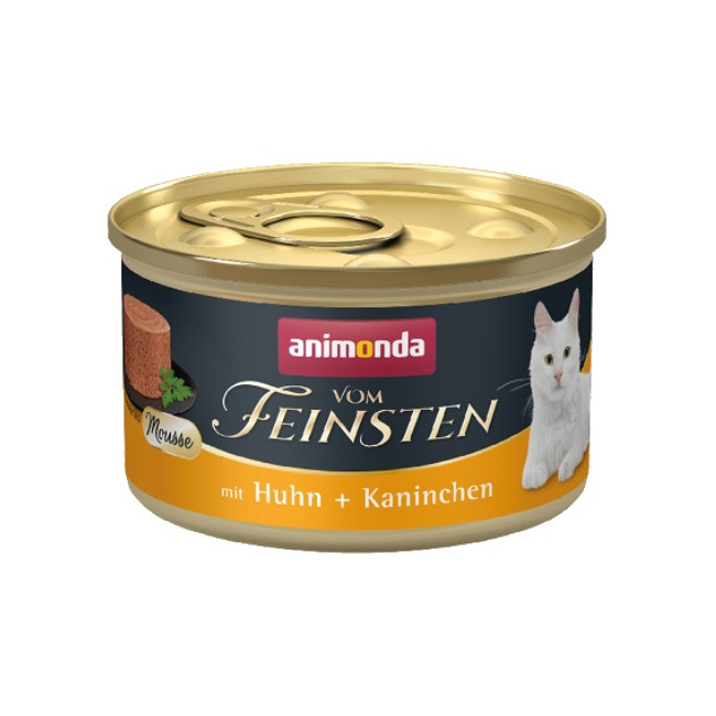 Animonda vom Feinsten Cat Adult Mus Kurczak + Królik puszka 85g
