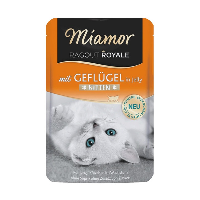 Miamor Ragout Royale Kitten z Drobiem w galaretce saszetka 100g