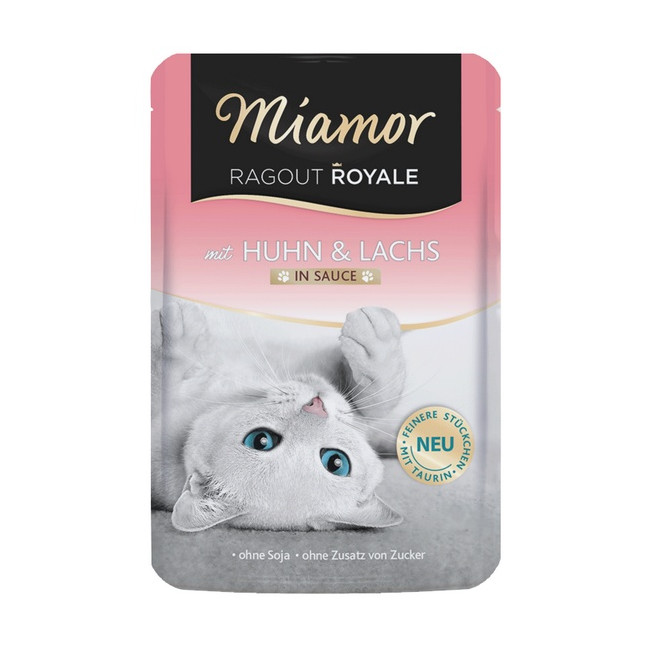 Miamor Ragout Royale z kurczakiem i łososiem w sosie saszetka 100g