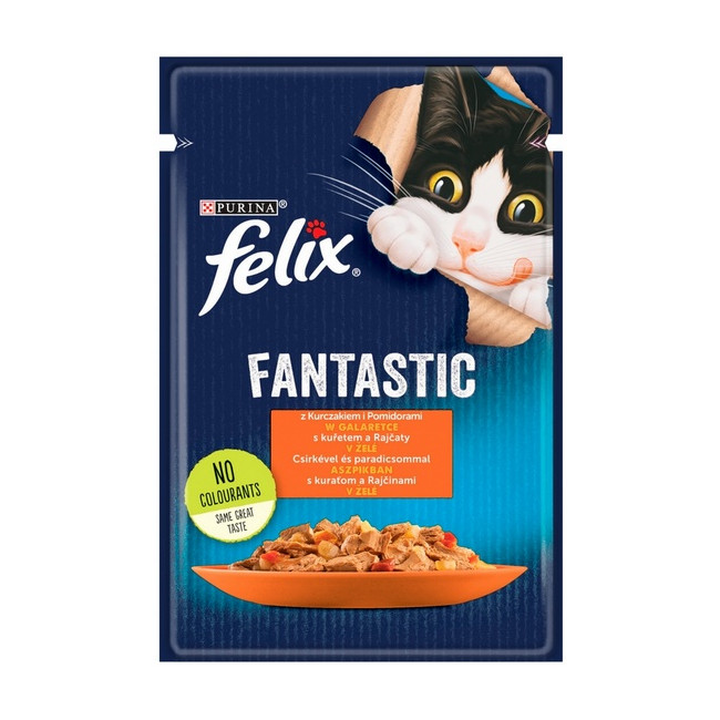 Felix Fantastic Kurczak z pomidorem w galaretce saszetka 85g
