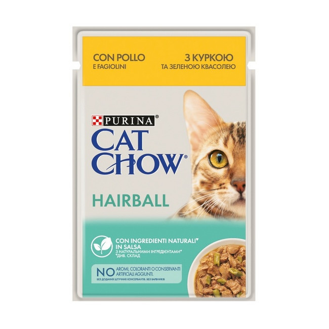 Purina Cat Chow Hairball Kurczak saszetka 85g