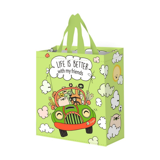 Torba Wesoły Samochodzik 14L limonkowy