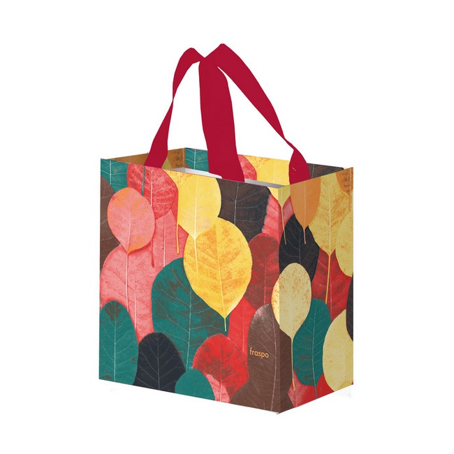 Torba Mini Kolorowe Listki 10L bordowe