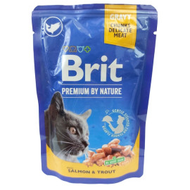 Brit Premium Cat Adult Łosoś + Pstrąg saszetka 100g