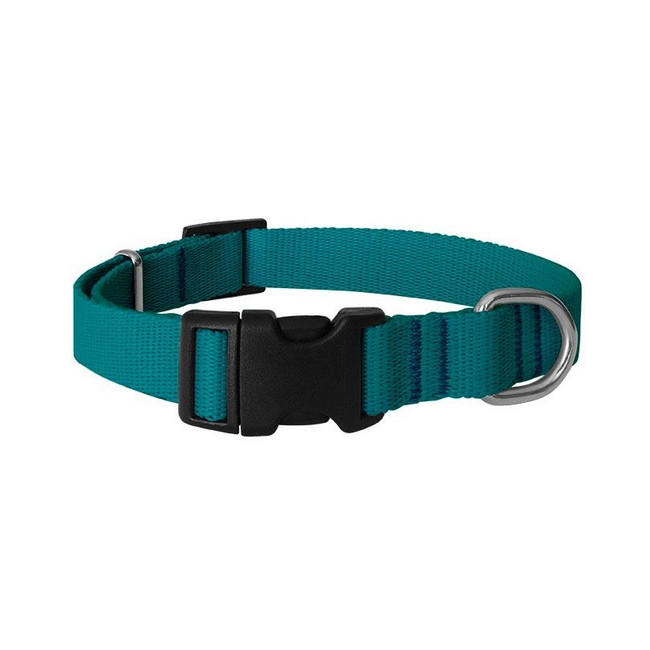 CHABA Obroża taśma regulowana gładka 25mm/60cm morska