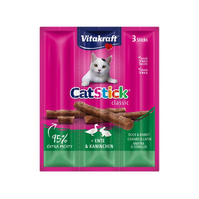 Vitakraft Cat Stick Classic Kaczka i Królik 18g [18200]