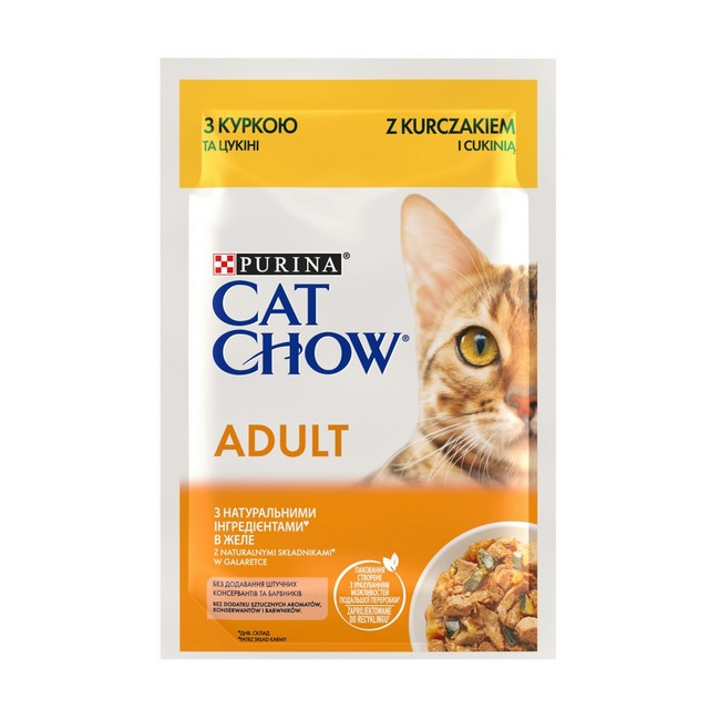 Purina Cat Chow Kurczak i cukinia saszetka 85g