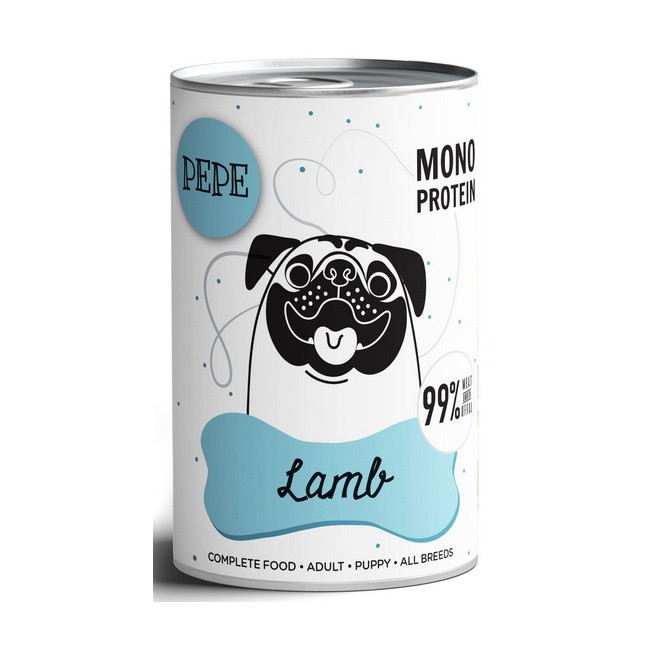 Paka Zwierzaka PEPE Lamb (jagnięcina) puszka 400g