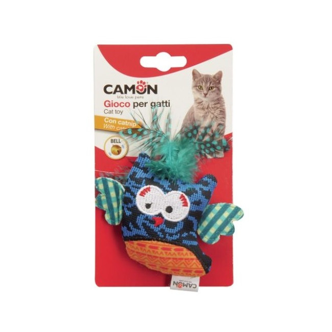 Camon Cat Toy Ptaszek z dzwonkiem i kocimiętką 10cm