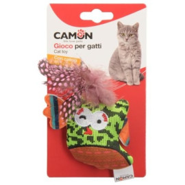 Camon Cat Toy Ptaszek z dzwonkiem i kocimiętką 10cm