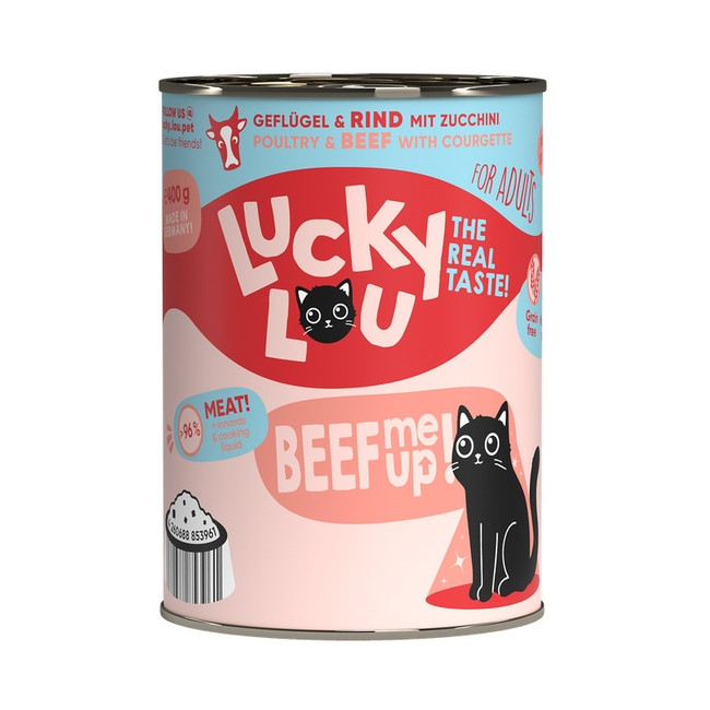 Lucky Lou Lifestage Adult Drób i wołowina puszka 400g