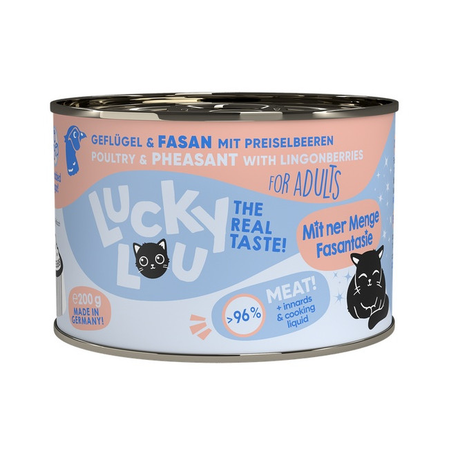 Lucky Lou Lifestage Adult Drób i bażant puszka 200g