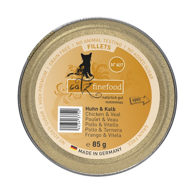 Catz Finefood Filety N.407 Kurczak/Cielęcina tacka 85g