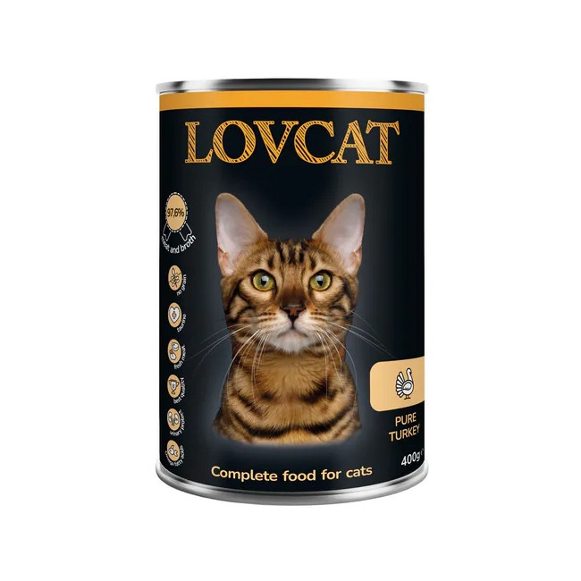Lovcat Pure Turkey puszka 400g