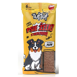 TUF TUF Psie Żelki - Paski z wołowiną 6szt