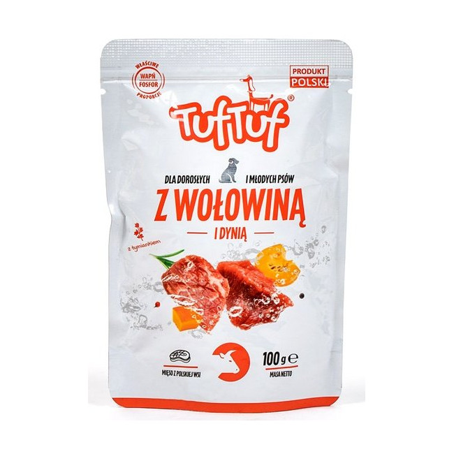 TUF TUF Wołowina z dynią dla psa saszetka 100g