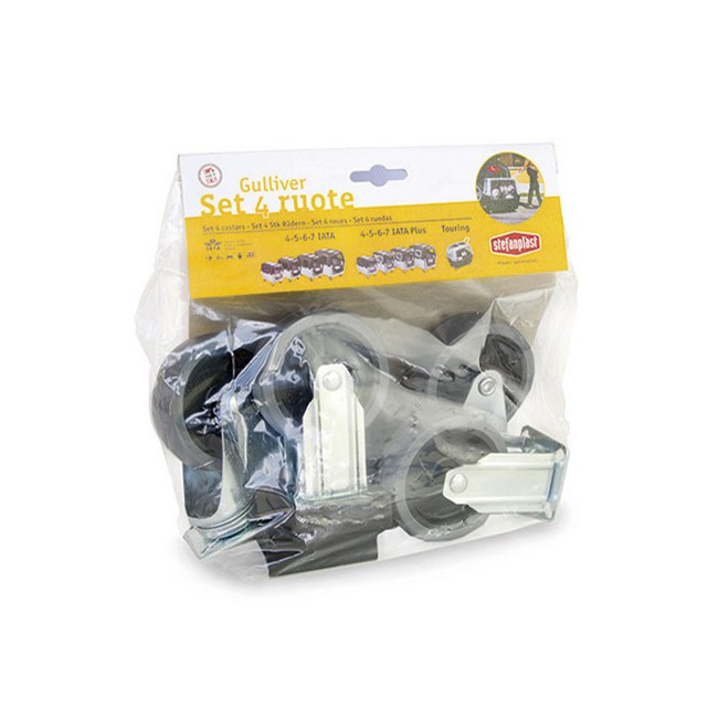 Stefanplast Zestaw 4 kółek do transportera Gulliver IATA 4, 5, 6, 7 [96328]