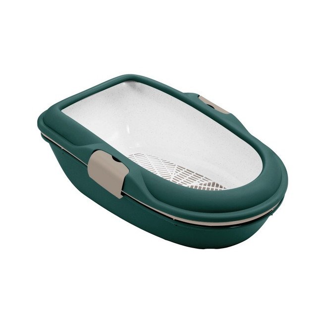 Stefanplast Kuweta Furba z sitkiem zielono-brązowa [97764]